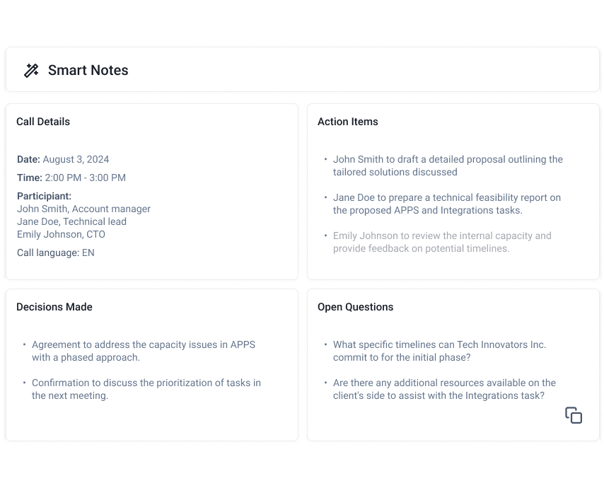 smart notes screenshot