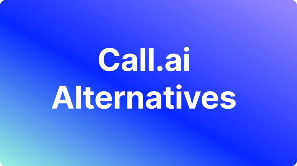 Meilleures alternatives à Cal.ai pour les appels téléphoniques basés sur l’IA en 2026