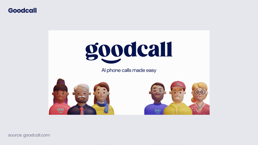 Goodcall Ai receptionist homepage