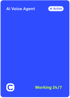 Voice agent card