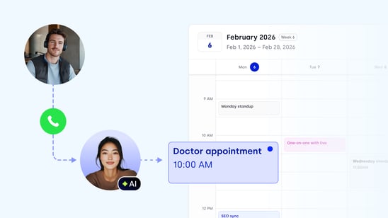 AI voice agent that schedules calls and appointments in real time