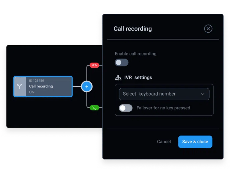 CloudTalk’s Call Recording with the option to enable or disable recordings