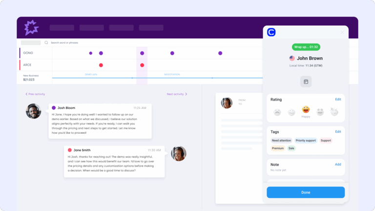 Gong x CloudTalk Integration