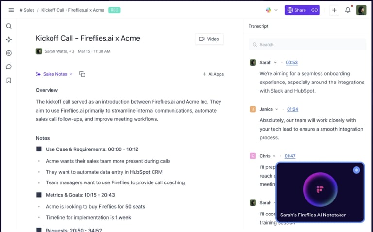 Fireflies screenshot