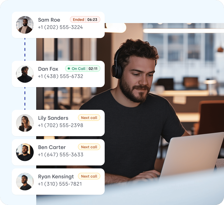 agent-making-calls-using-power-dialer