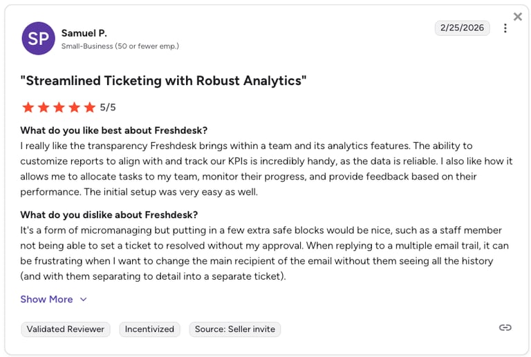 freshdesk review g2