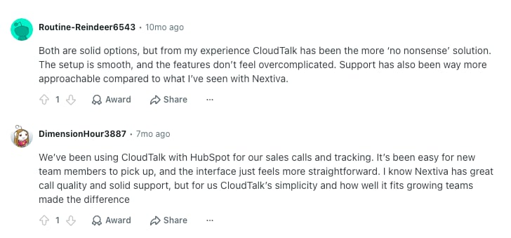 reddit review cloudtalk