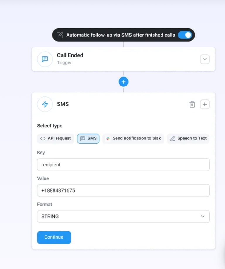 CloudTalk's Workflow Automation feature