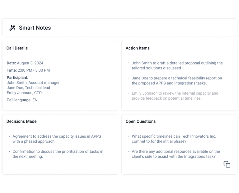 smart notes screenshot