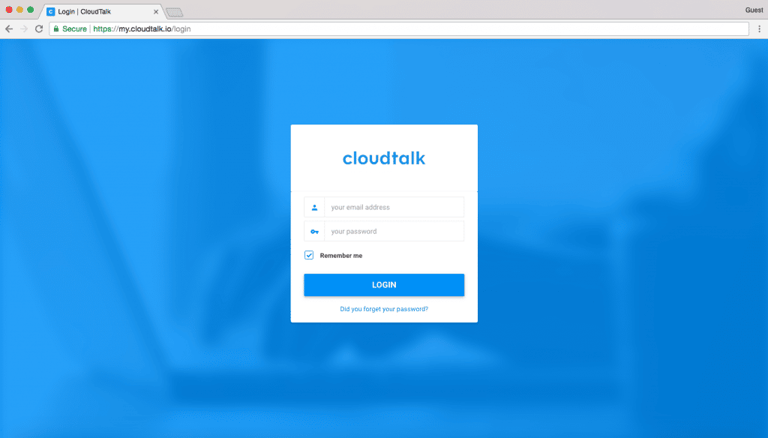 photo login cloudtalk