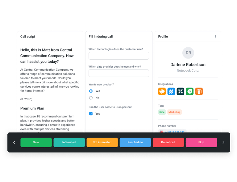 call campaign software