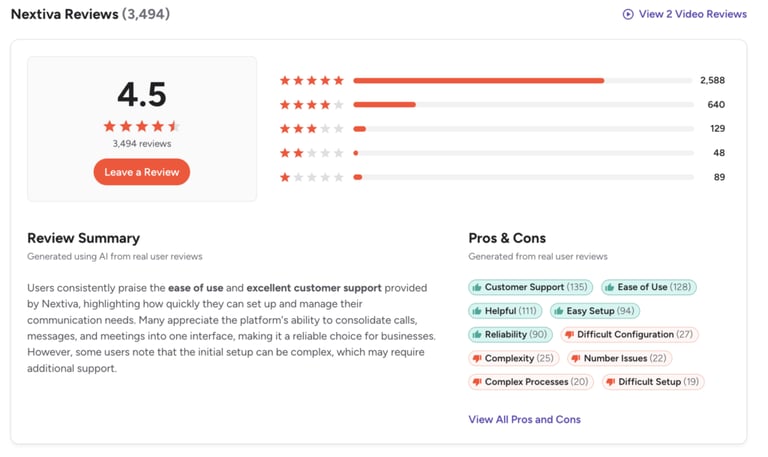 Nextiva-G2-reviews