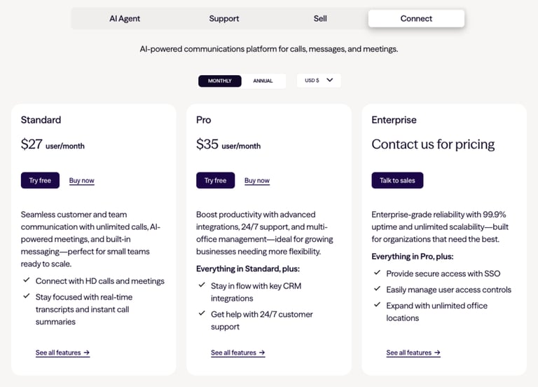 dialpad pricing