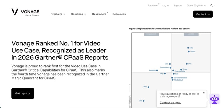 vonage homepage
