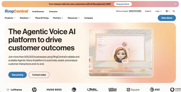 ringcentral homepage