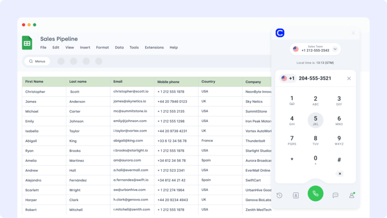 google sheets integration