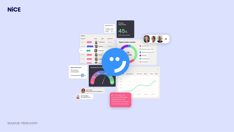 NiCE call center software interface