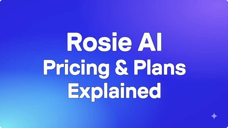 rosie ai pricing & plans