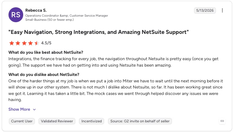 netsuite g2 review