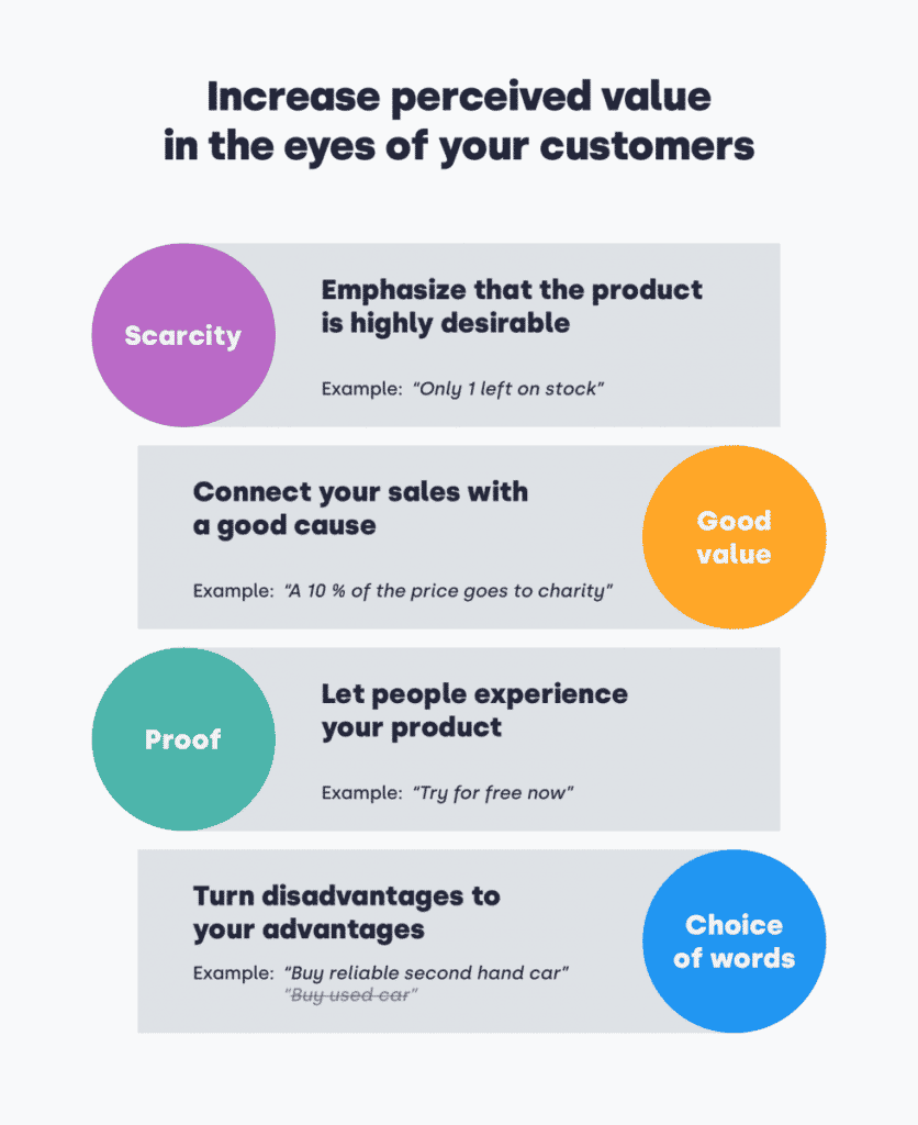 Increase perceived value