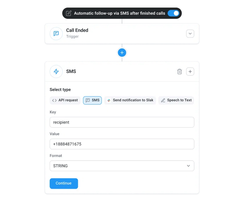 CloudTalk's Workflow Automation feature