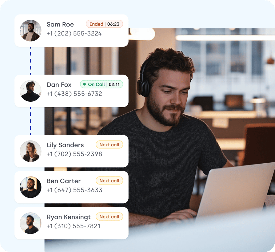 agent-making-calls-using-power-dialer