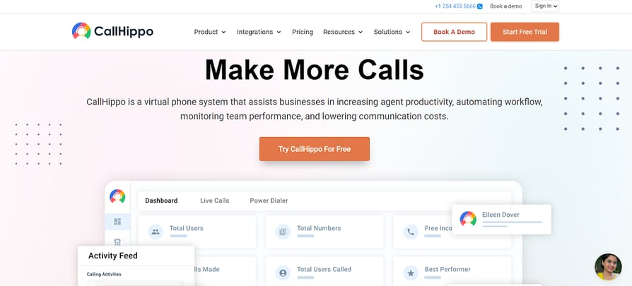 callhippo voip screenshot