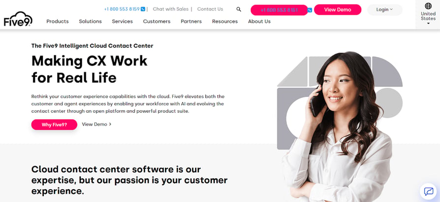five9 screenshot