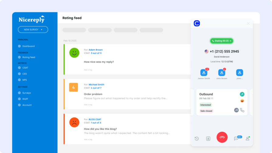 nicereply integration