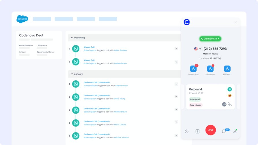 CloudTalk Salesforce integration for a multi-line phone system
