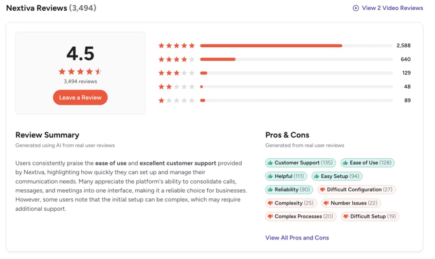 Nextiva-G2-reviews