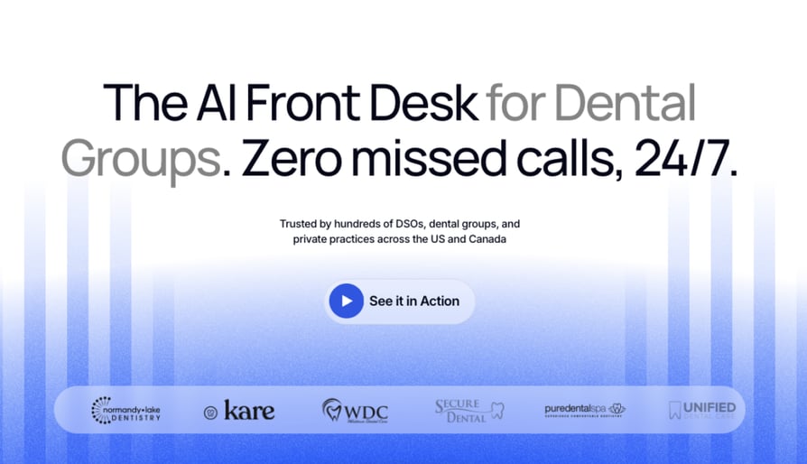 arini ai virtual receptionist for dentists screenshot.