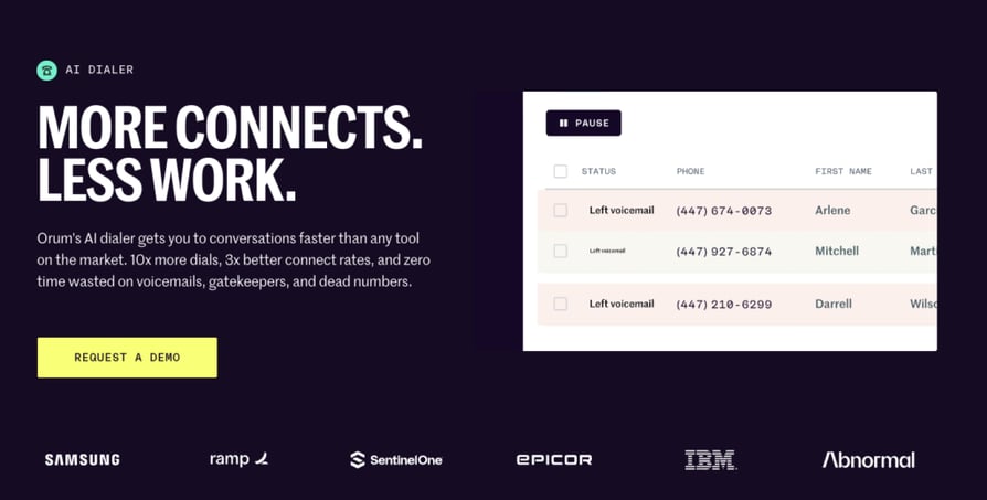 orum sales dialer