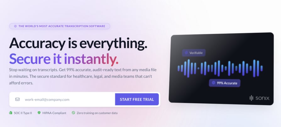 sonix ai transcription