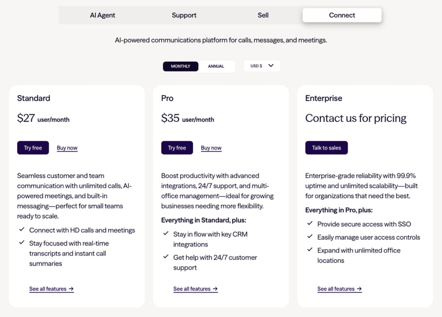 dialpad pricing