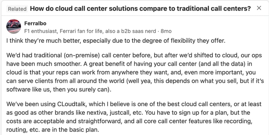 Quora CloudTalk