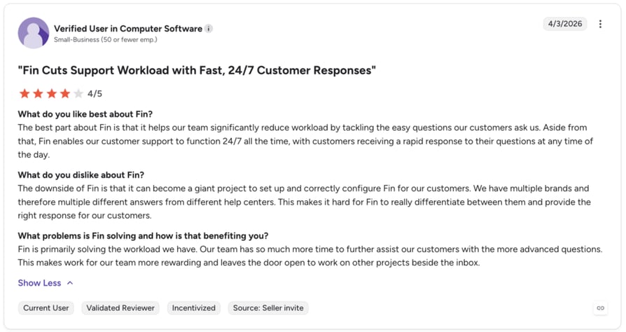 intercom g2 user review