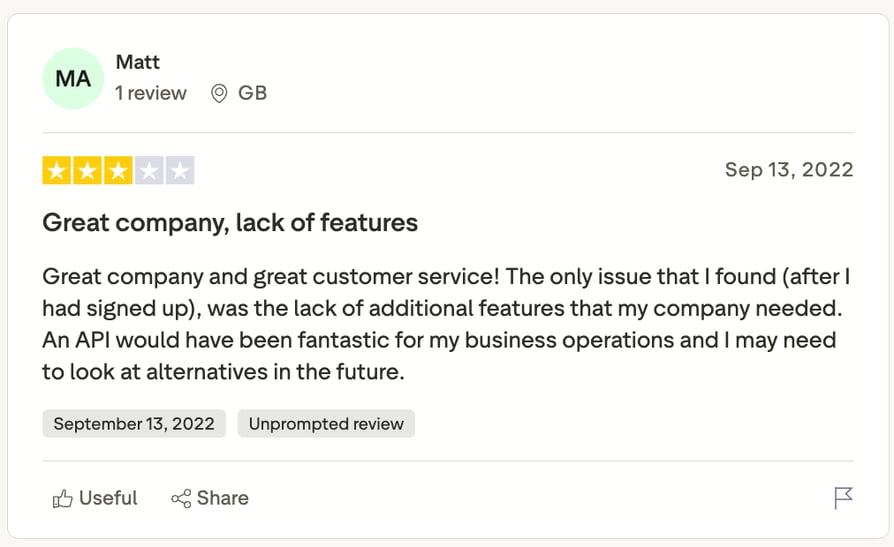 bonline reviews and rating on trustpilot