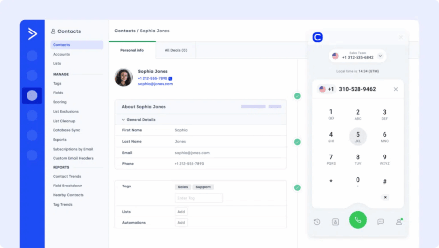 cloudtalk activecampaign integration
