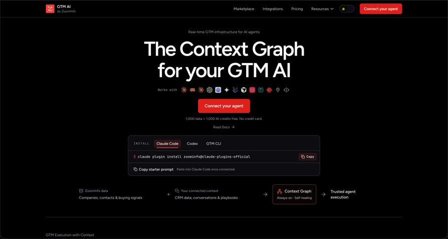 gtm.ai homepage
