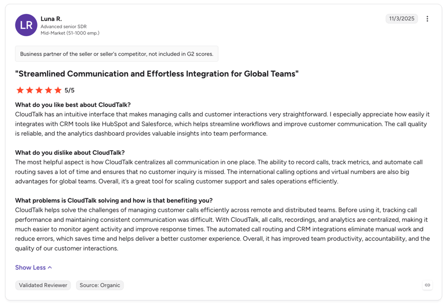 recensione salesforce cloudtalk