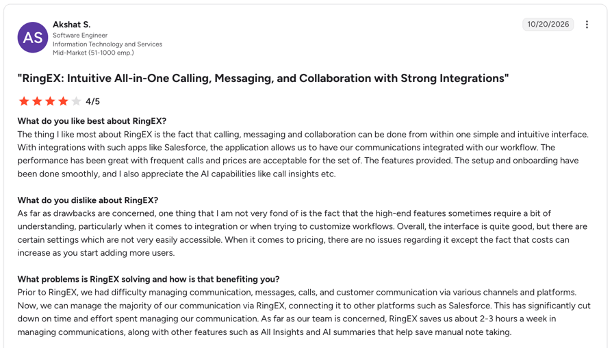ringcentral salesforce