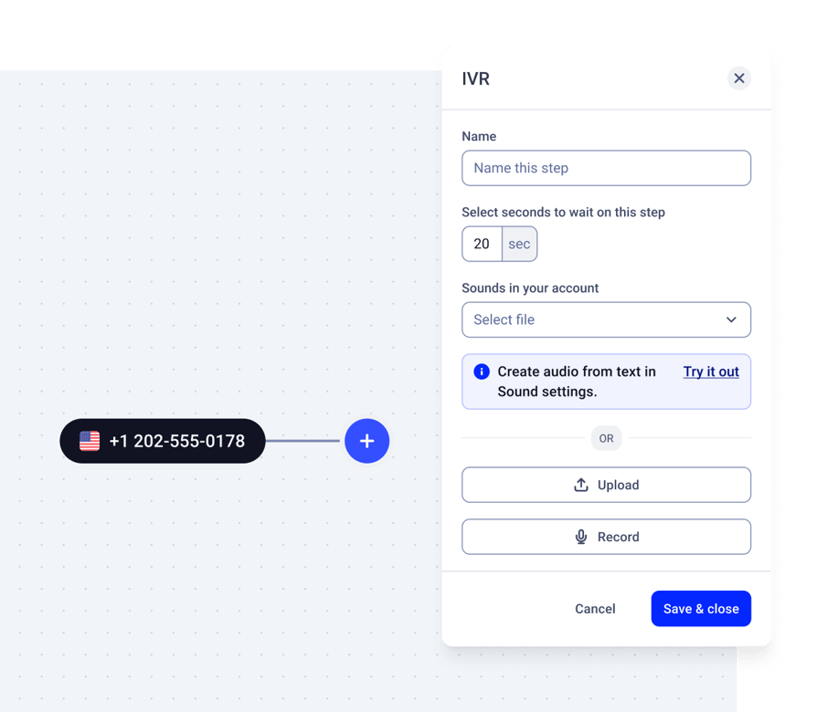 setting up call routing