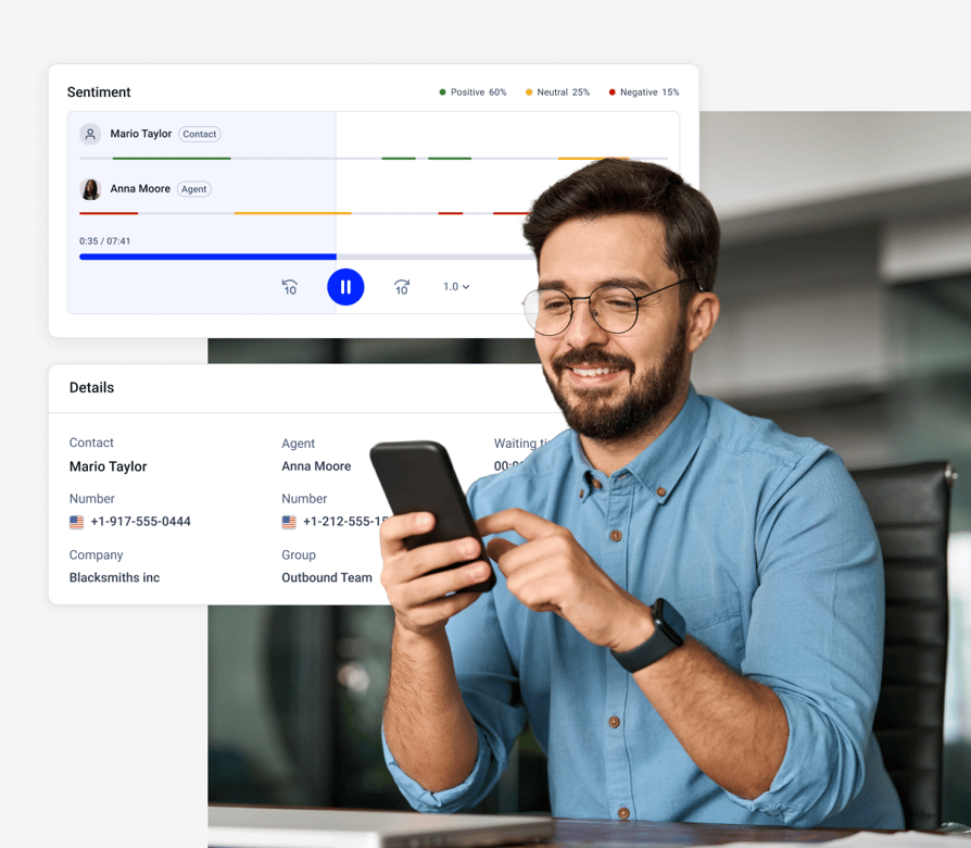 sentiment call recording