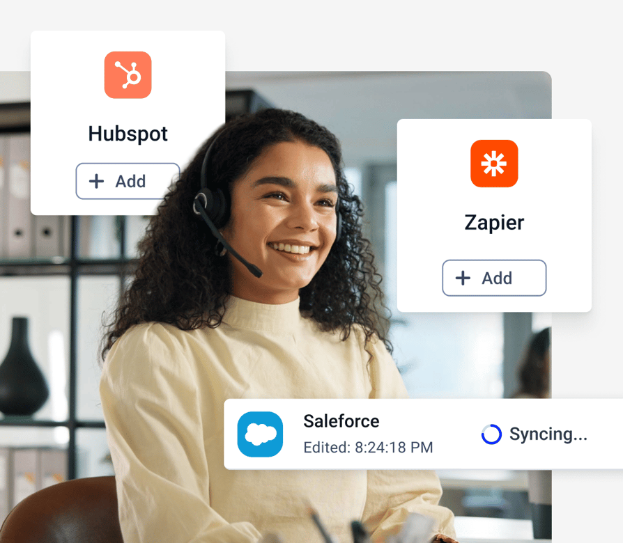 integrations crm call recording